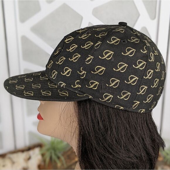 New Era 59Fifty Aspen Snowmass Black & Gold Fitted Baseball Cap Hat - Size 7-1/8 - Picture 2 of 9